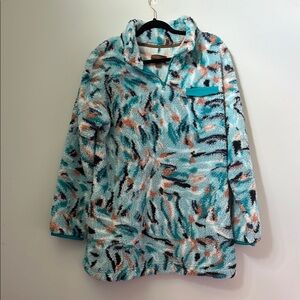 Koolaburra by UGG Colorful Fleece Pullover size L